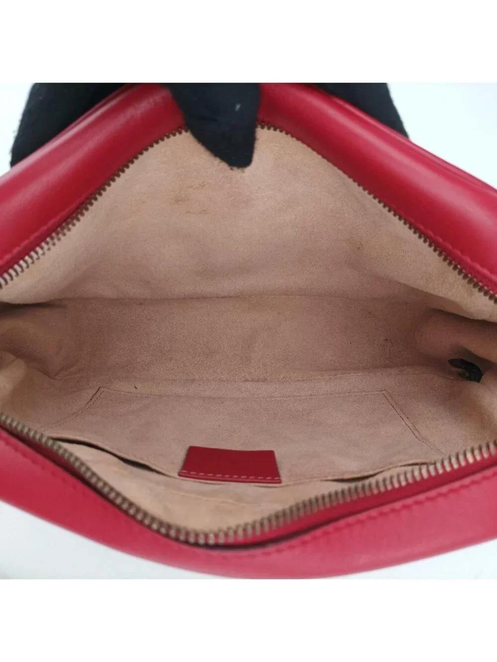 Gucci GG Marmont Red Leather Shoulder Bag